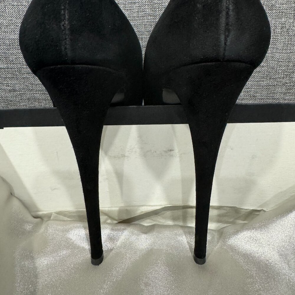 GIUSEPPE ZANOTTI  Eva Black Suede Pumps, size 38.5 - Picture 15 of 17
